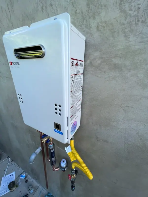 Tankless water heater installation for Twin Creek homes